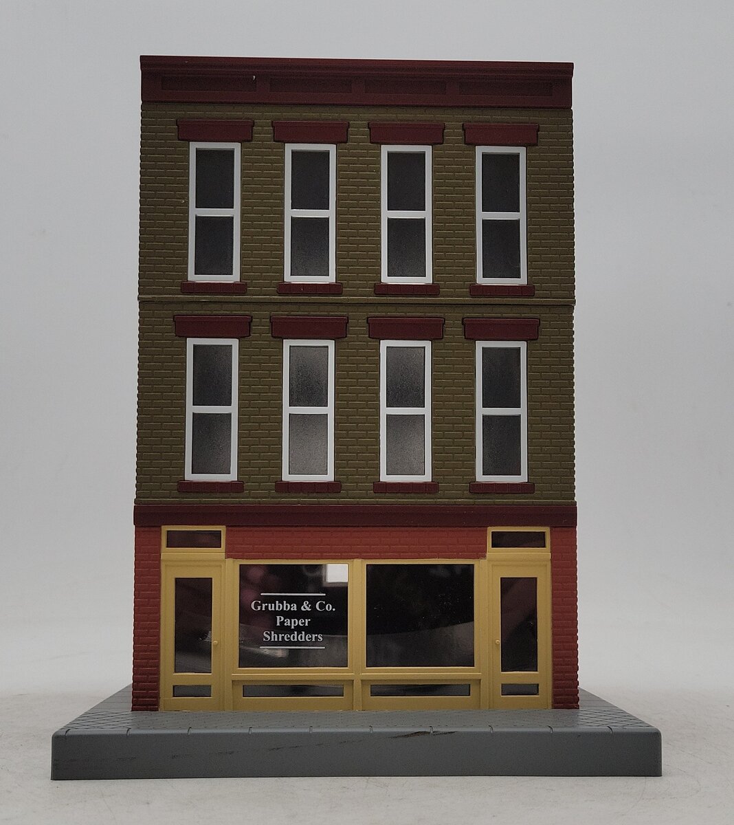 MTH 30-90224 O Assembled Grubba & Co. Paper Shredders 3-Story Building EX
