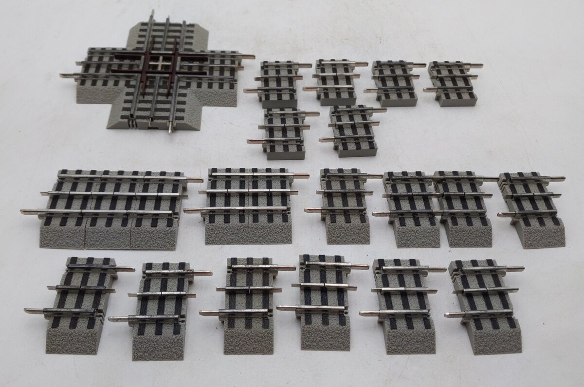 Lionel 6-12019 O 90 Degree FasTrack Crossover & Auxiliary T1 & T2 [22] EX