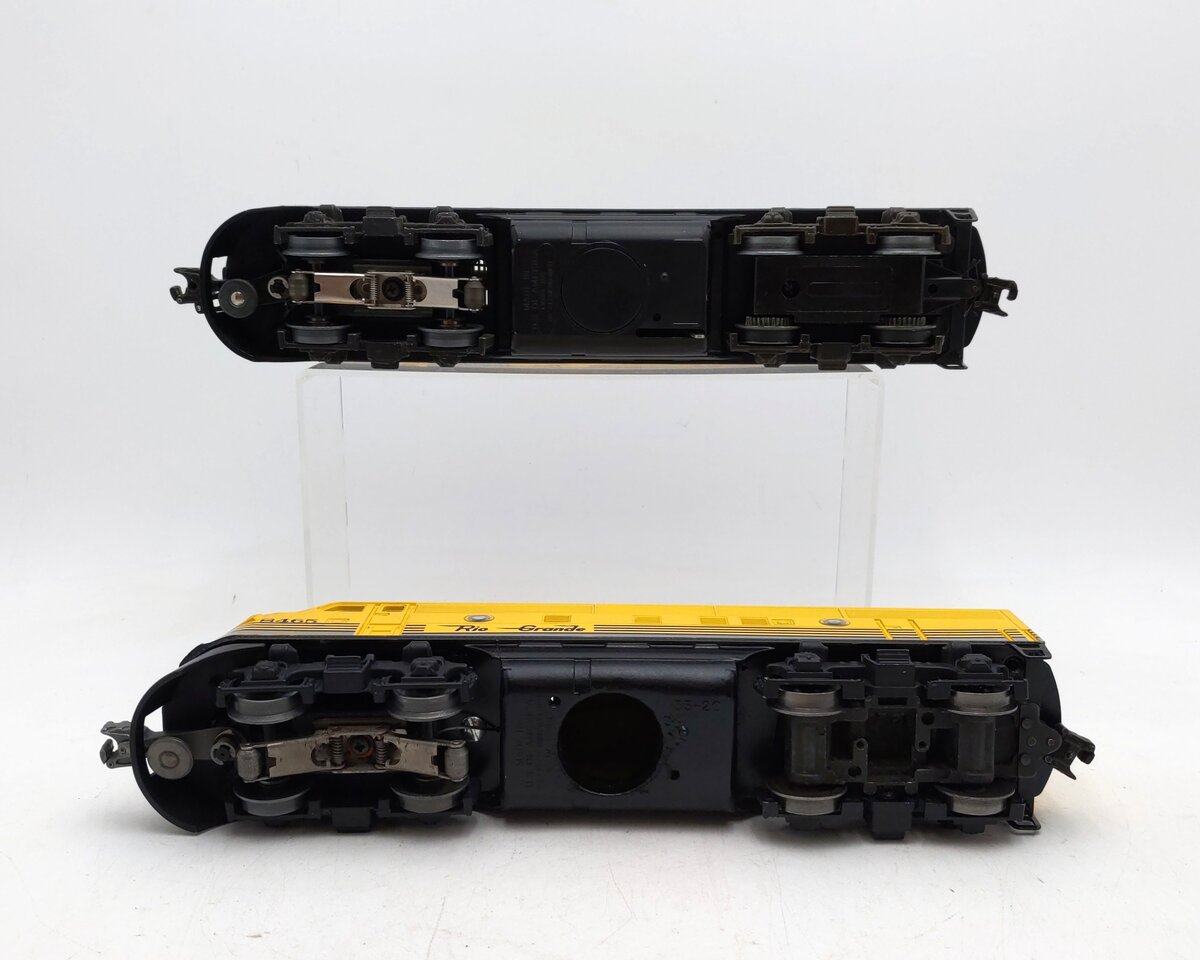 Lionel 6-8464 & 6-8465 O Gauge Rio Grande F3 AA Powered Diesel Locomotive Set VG