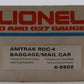 Lionel 6-8868 O Gauge Amtrak RDC-4 Powered Baggage/Mail Car #8868 EX/Box