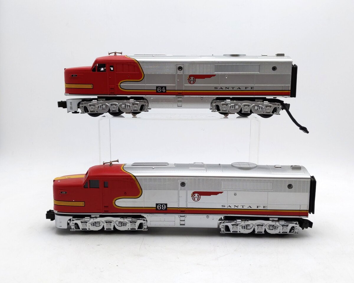 MTH 30-2150-1 Santa Fe Alco PA AA Diesel Engine Set w/PS1 #64/69 EX