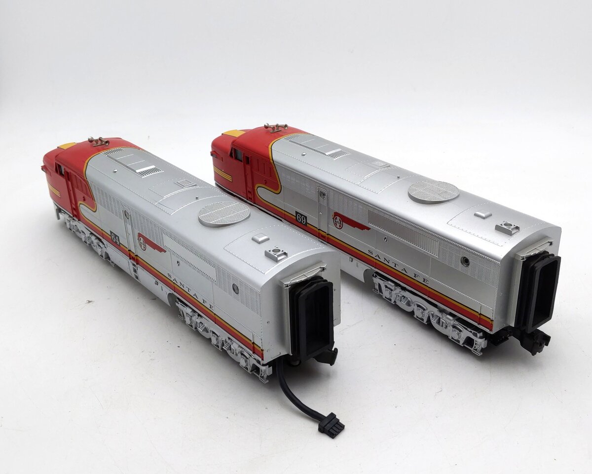 MTH 30-2150-1 Santa Fe Alco PA AA Diesel Engine Set w/PS1 #64/69 EX