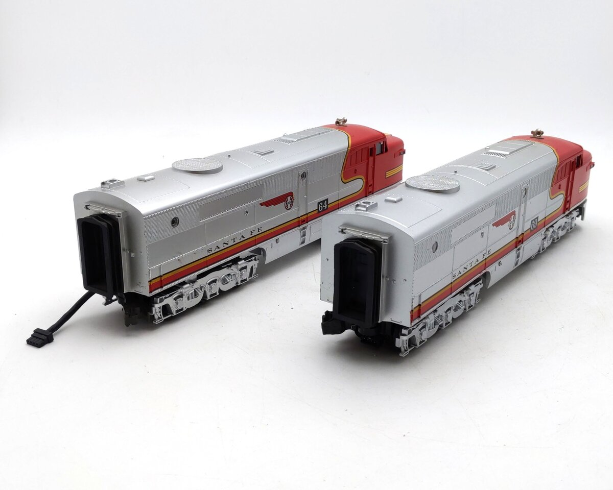 MTH 30-2150-1 Santa Fe Alco PA AA Diesel Engine Set w/PS1 #64/69 EX