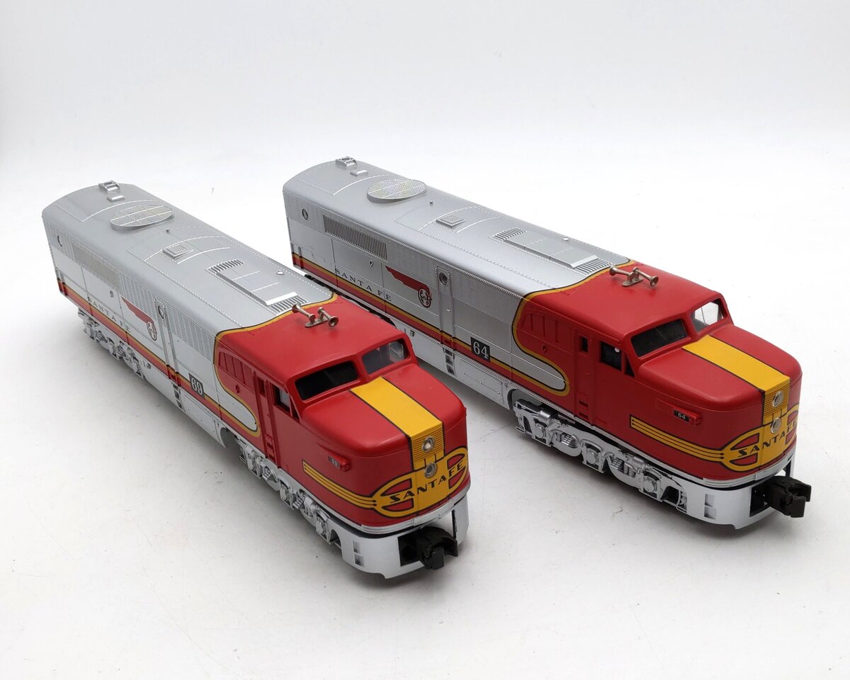 MTH 30-2150-1 Santa Fe Alco PA AA Diesel Engine Set w/PS1 #64/69 EX