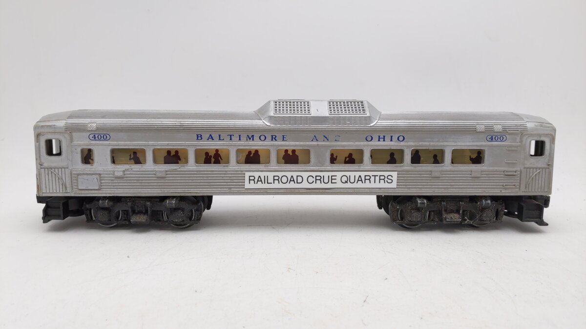 Lionel 400 Vintage O Unpowered Baltimore & Ohio Commuter Car (Custom)