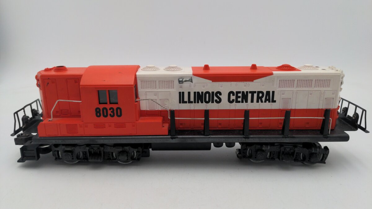 Lionel 6-8030 O Gauge Illinois Central GP-9 Diesel Locomotive #8030 VG