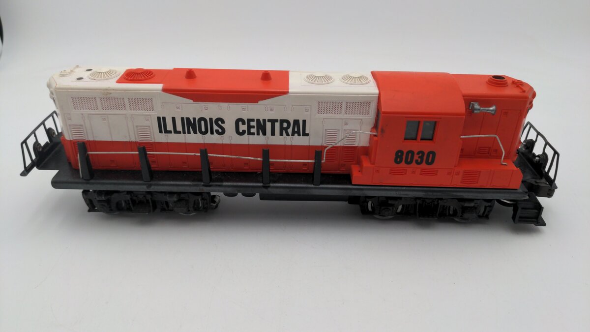 Lionel 6-8030 O Gauge Illinois Central GP-9 Diesel Locomotive #8030 VG