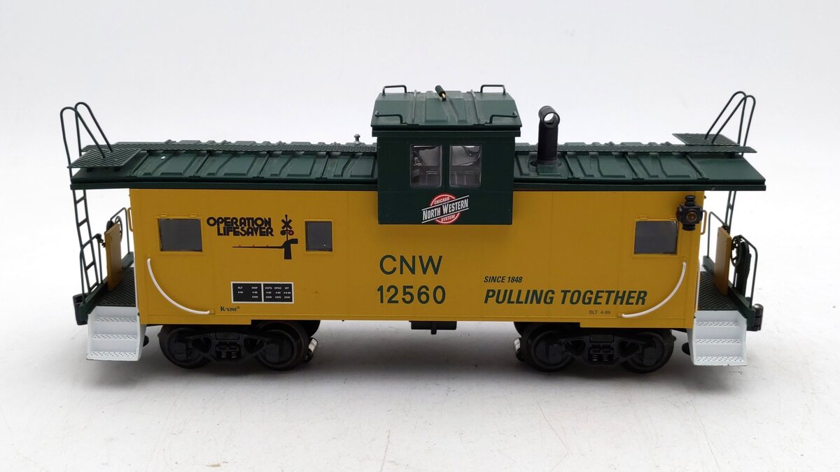 K-Line K613-1311 O Gauge Chicago & North Western Extended Vision Caboose #12560 EX