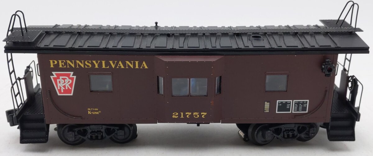 K-Line K612-1891 Pennsylvania Bay Window Caboose with Smoke VG