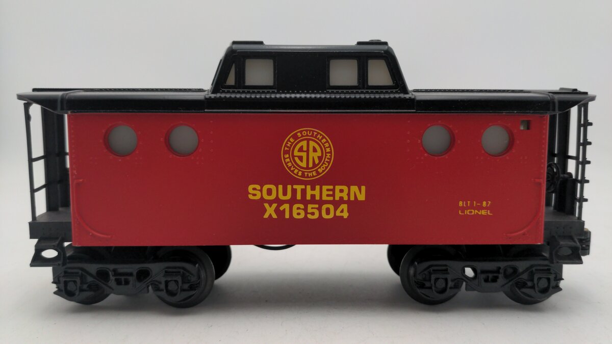 Lionel 6-16504 O Lighted Southern Caboose EX