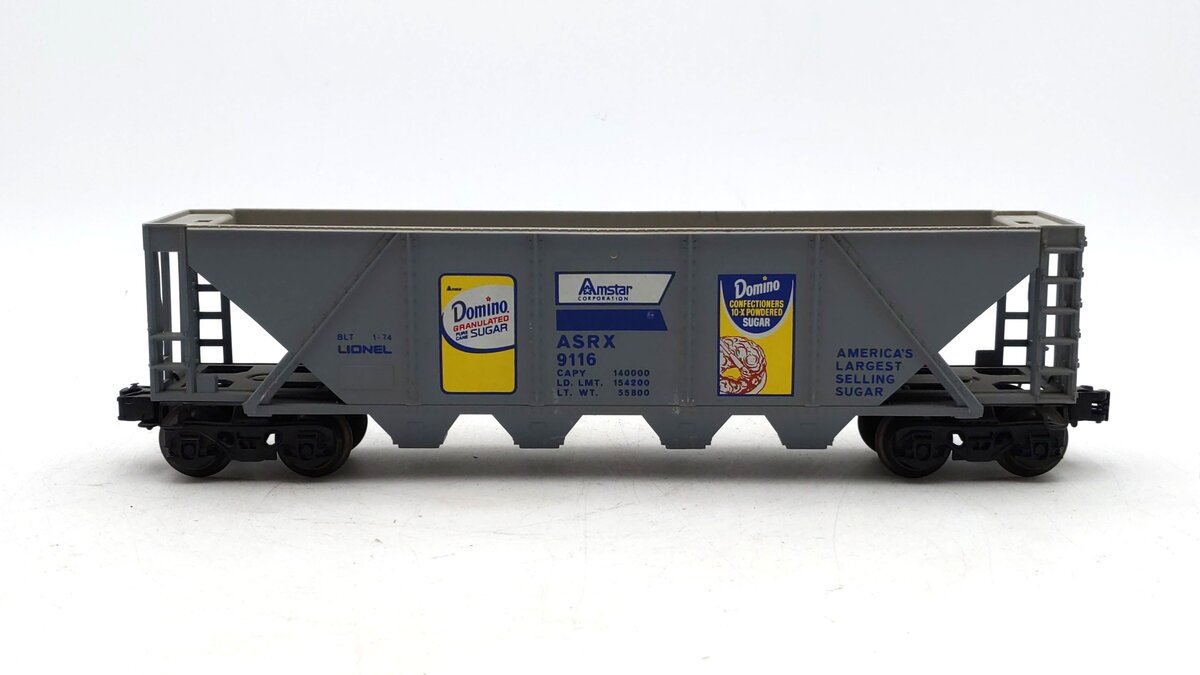 Lionel 6-9116 O Gauge Domino Sugar 4-Bay Hopper #9116 EX