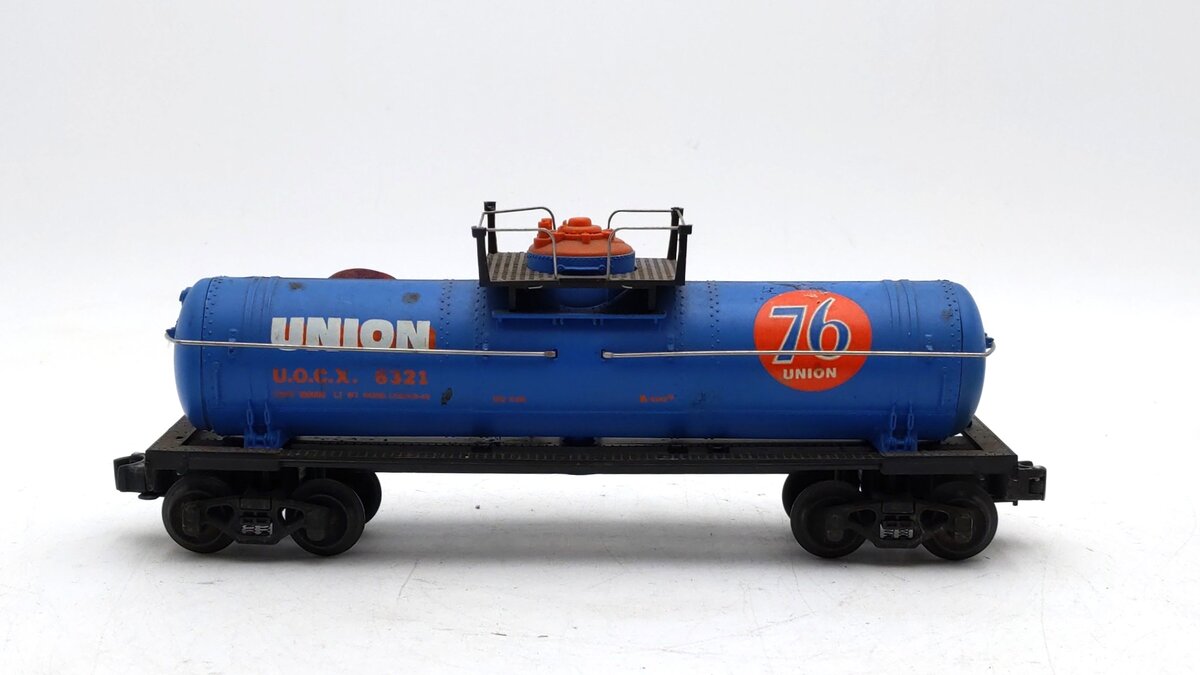 K-Line K6321 O Gauge Union 76 Single Dome Tank Car #6321 VG