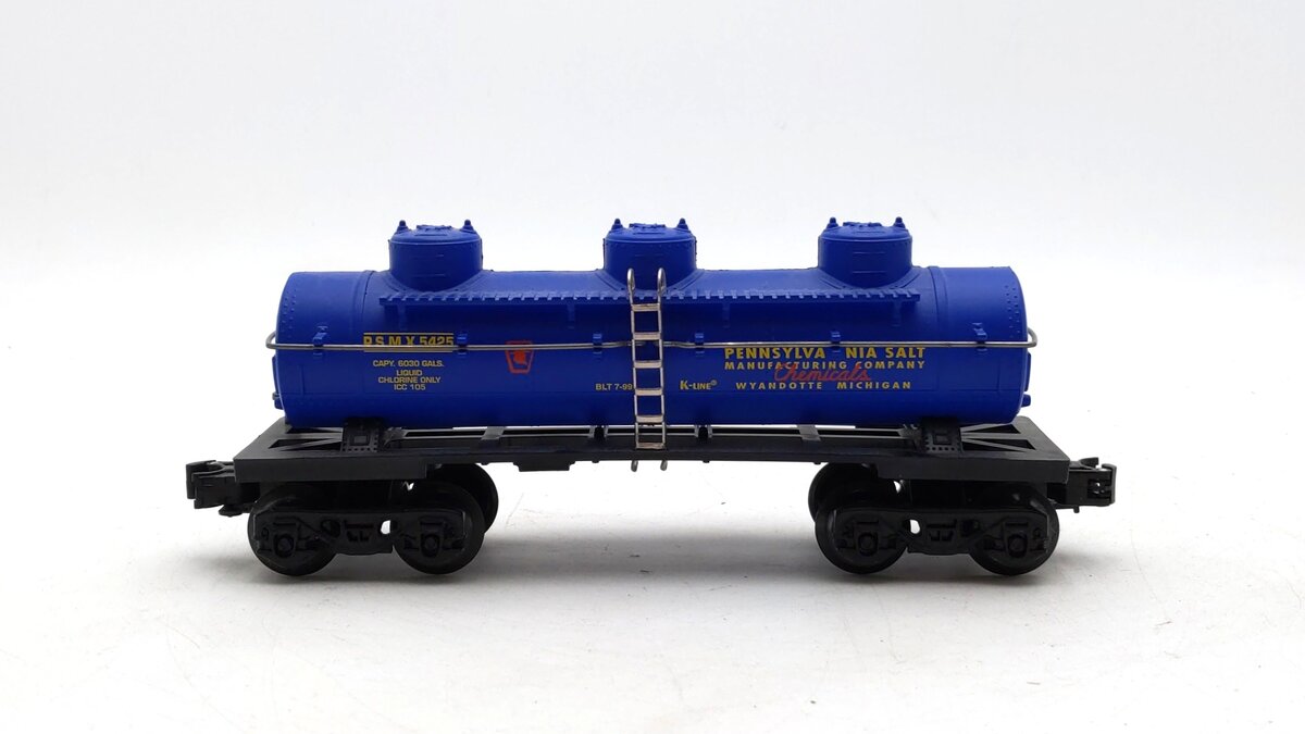 K-Line K5425 O Gauge 25th Anniversary Pennsylvania Salt Triple Dome Tank Car EX