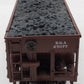 K-Line K623-3181 O Gauge Boston & Albany Die Cast 4-Bay Hopper with Coal Load EX