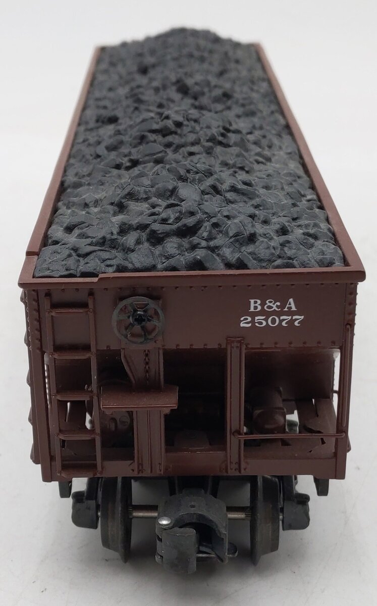 K-Line K623-3181 O Gauge Boston & Albany Die Cast 4-Bay Hopper with Coal Load EX