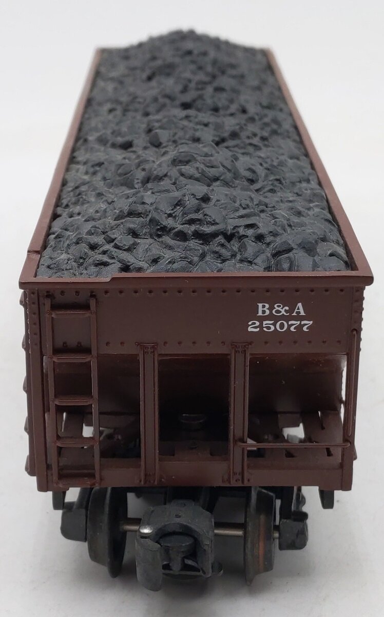 K-Line K623-3181 O Gauge Boston & Albany Die Cast 4-Bay Hopper with Coal Load EX