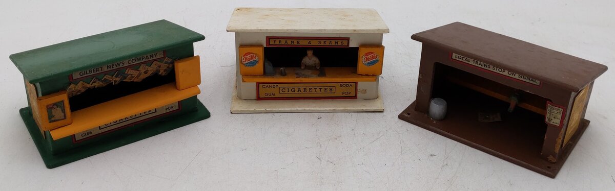 American Flyer 271 Vintage S 3-Piece Whistle Stop Building Set VG