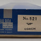 Balboa 521 HO Scale BRASS Union Pacific Coach Car LN/Box