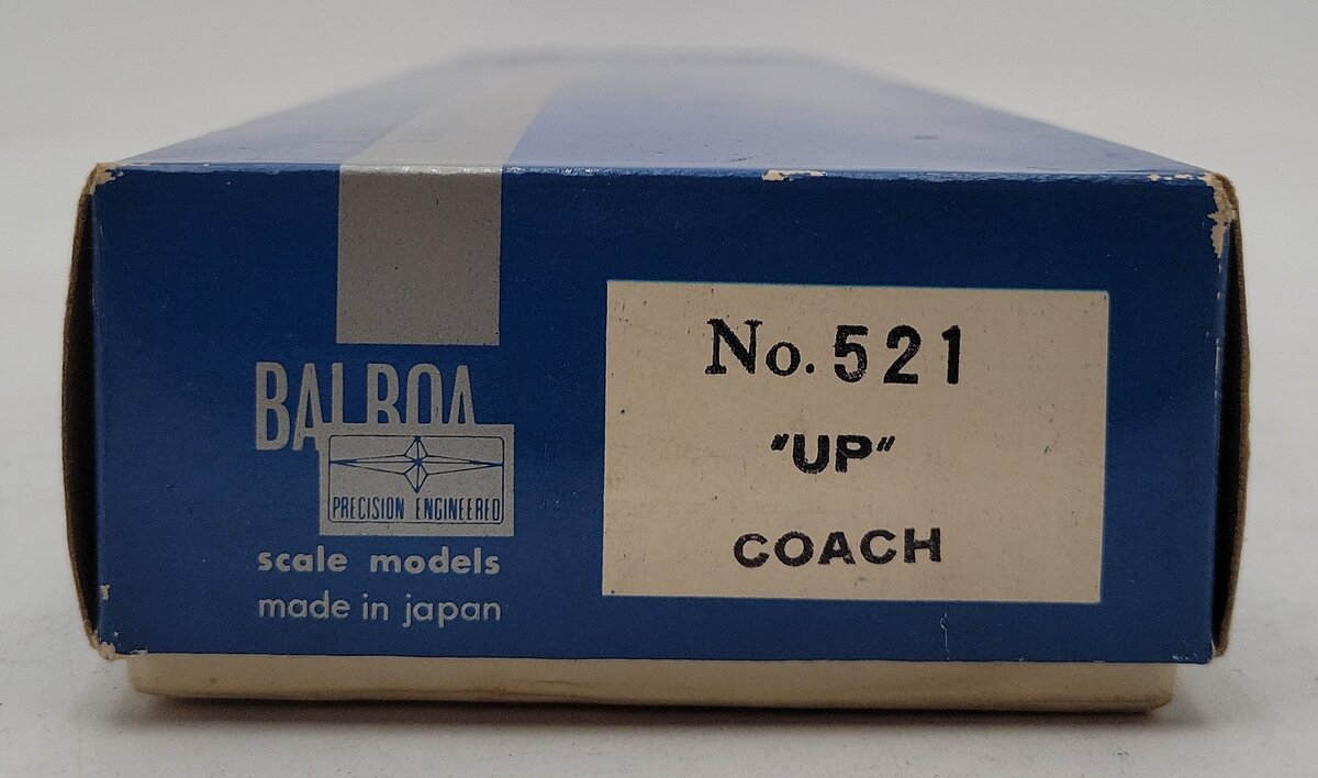 Balboa 521 HO Scale BRASS Union Pacific Coach Car LN/Box