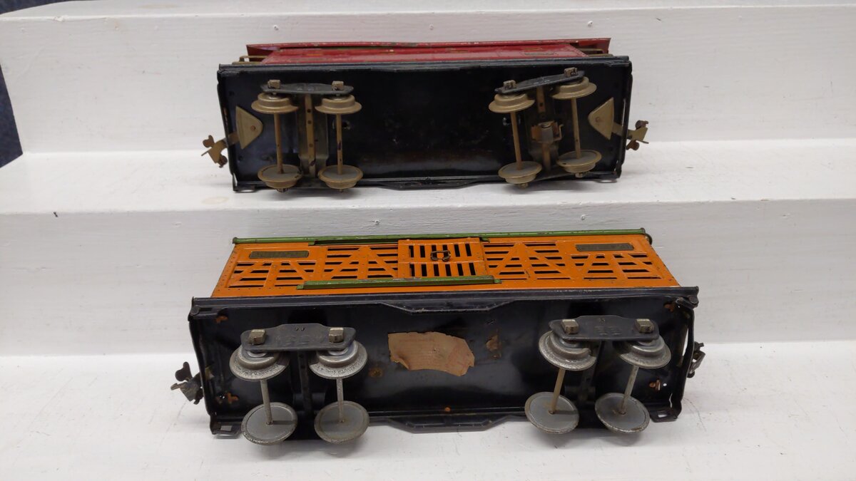 Lionel Standard Gauge Prewar Assorted Freight Cars 513 & 517 [2] VG