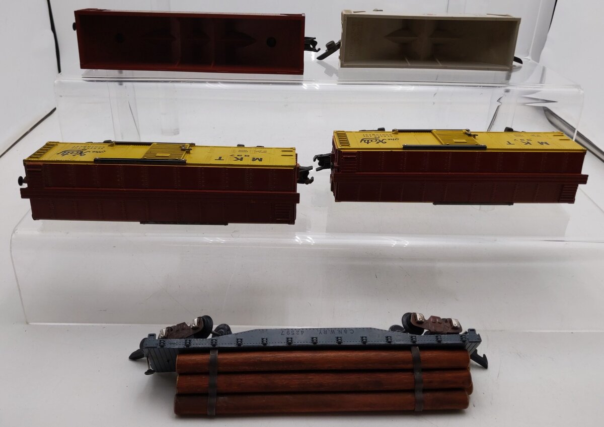 American Flyer Vintage S Freight Cars: 937, 42597, 632, 24216, & 937 [5] VG
