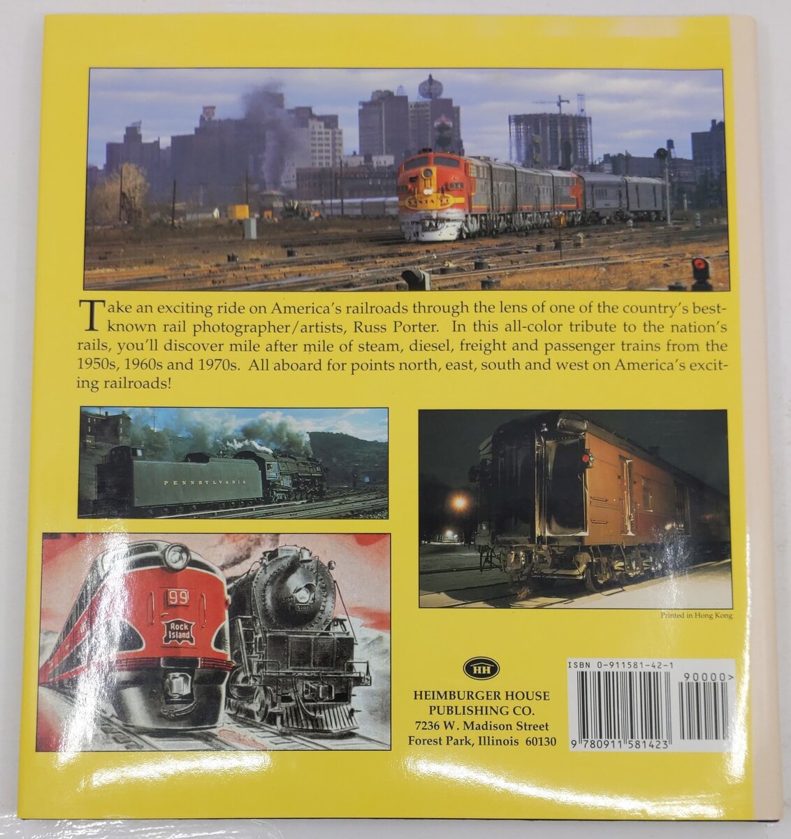 America's Rail Pictorial Hardcover Book By Russ Porter VG