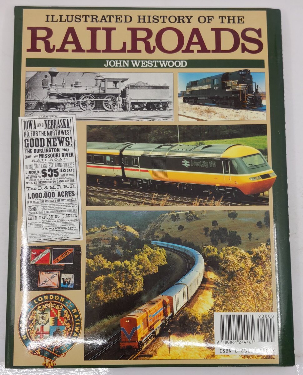 Illustrated History Of The Railroads Hardcover Book By John Westwood VG