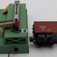 American Flyer K775 Vintage S Baggage Loading Platform w/ 974 Erie Boxcar VG/Box
