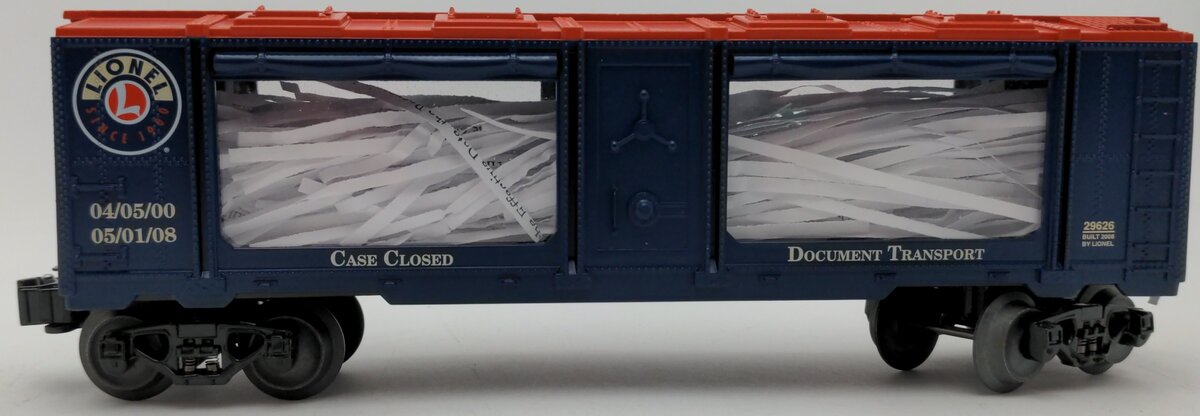 Lionel 6-29626 O Gauge "Case Closed" Mint Car #29626 LN/Box