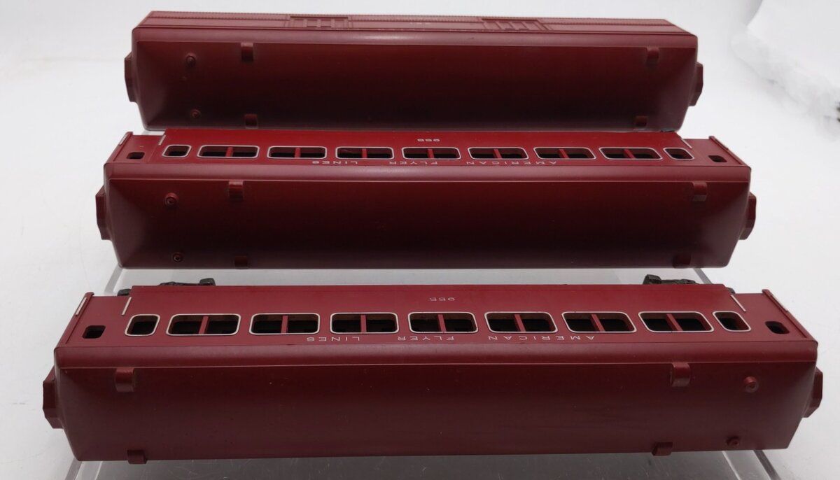 American Flyer Vintage S Gauge Passenger Cars #951,955,&955 [3] VG