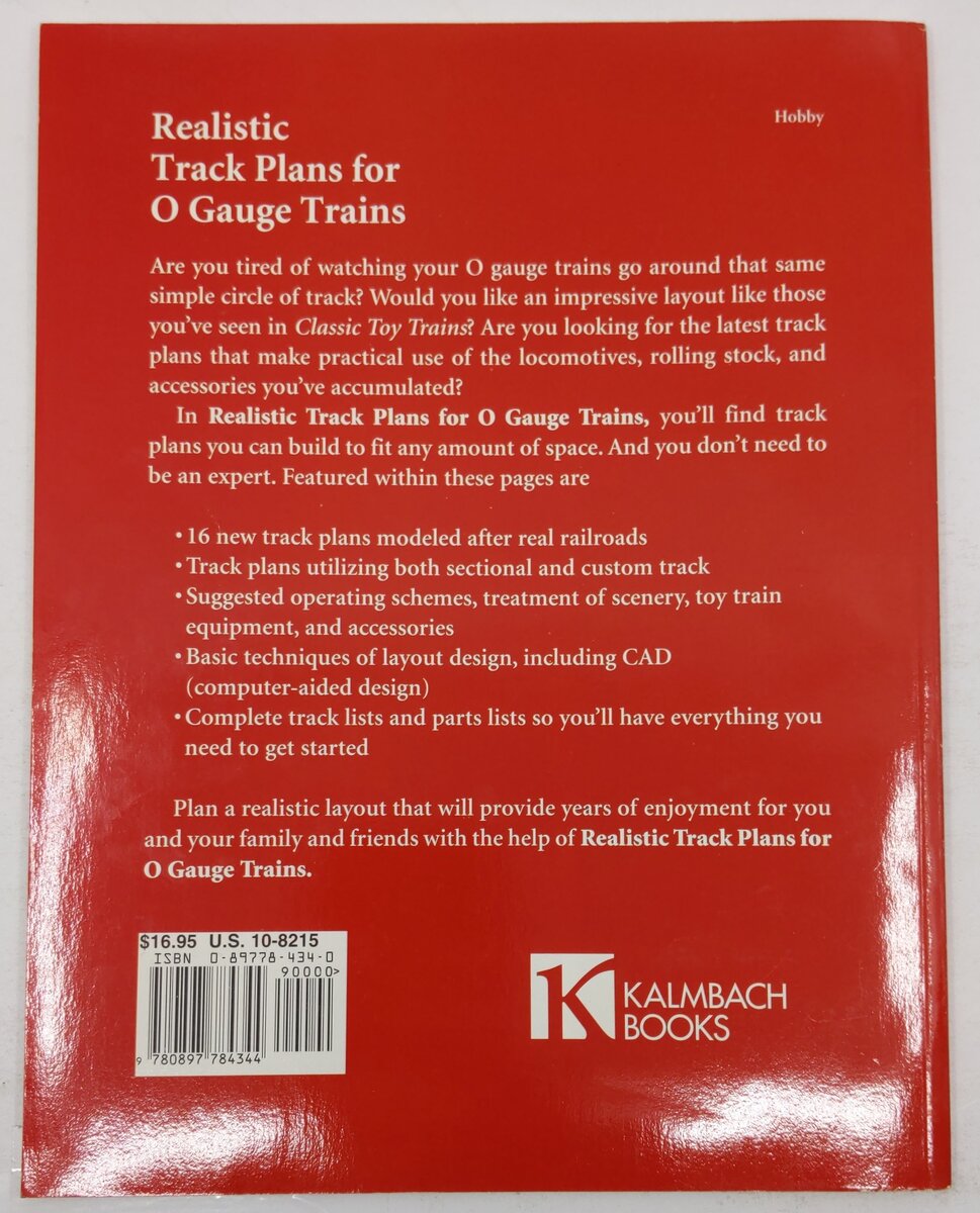 Realistic Track Plans for O Gauge Trains Paperback Book By Martin J. McGuirk VG