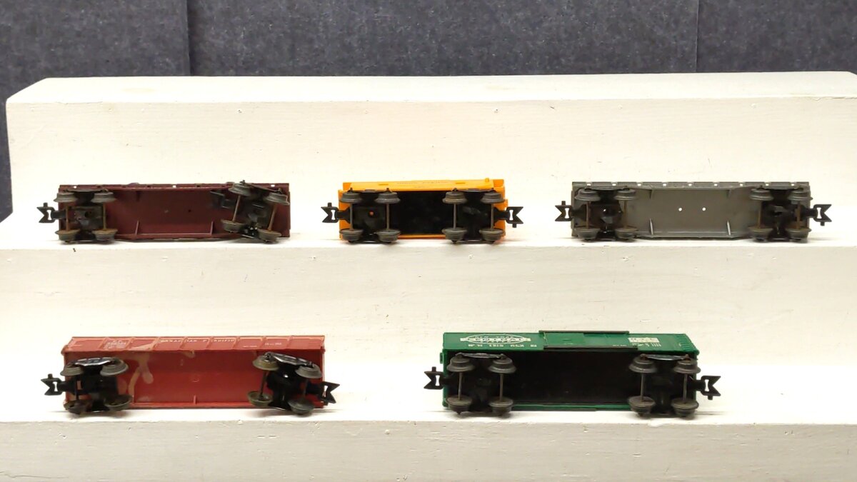 Marx Vintage O Gauge Postwar Freight Cars: 3900, 176893, 339234, & 44535 [5] VG