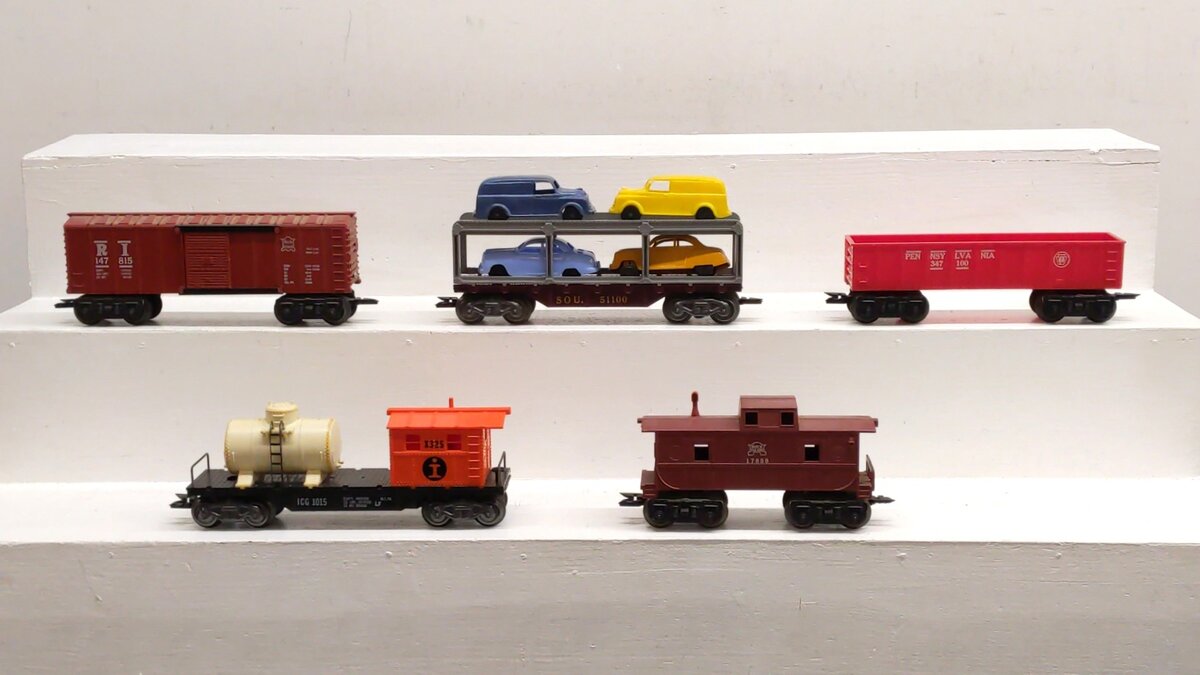 Marx Vintage O Gauge PW Freight Cars: 1015, 147815, 17858, 347100, & 51100 [5] VG