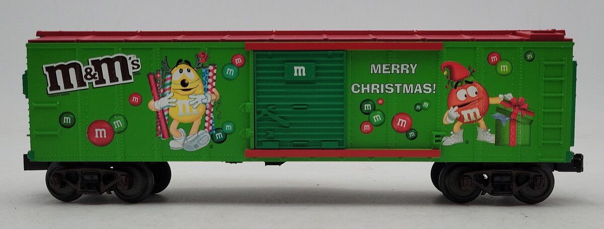 MTH 30-74537 O Gauge M&M's Christmas Boxcar #2009 LN/Box