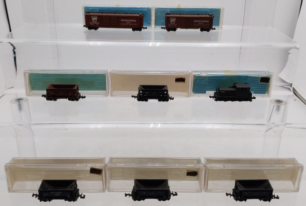 Atlas N Scale Freight Cars #140000,83247,893,78,83247,1698,93 [8] VG/Box
