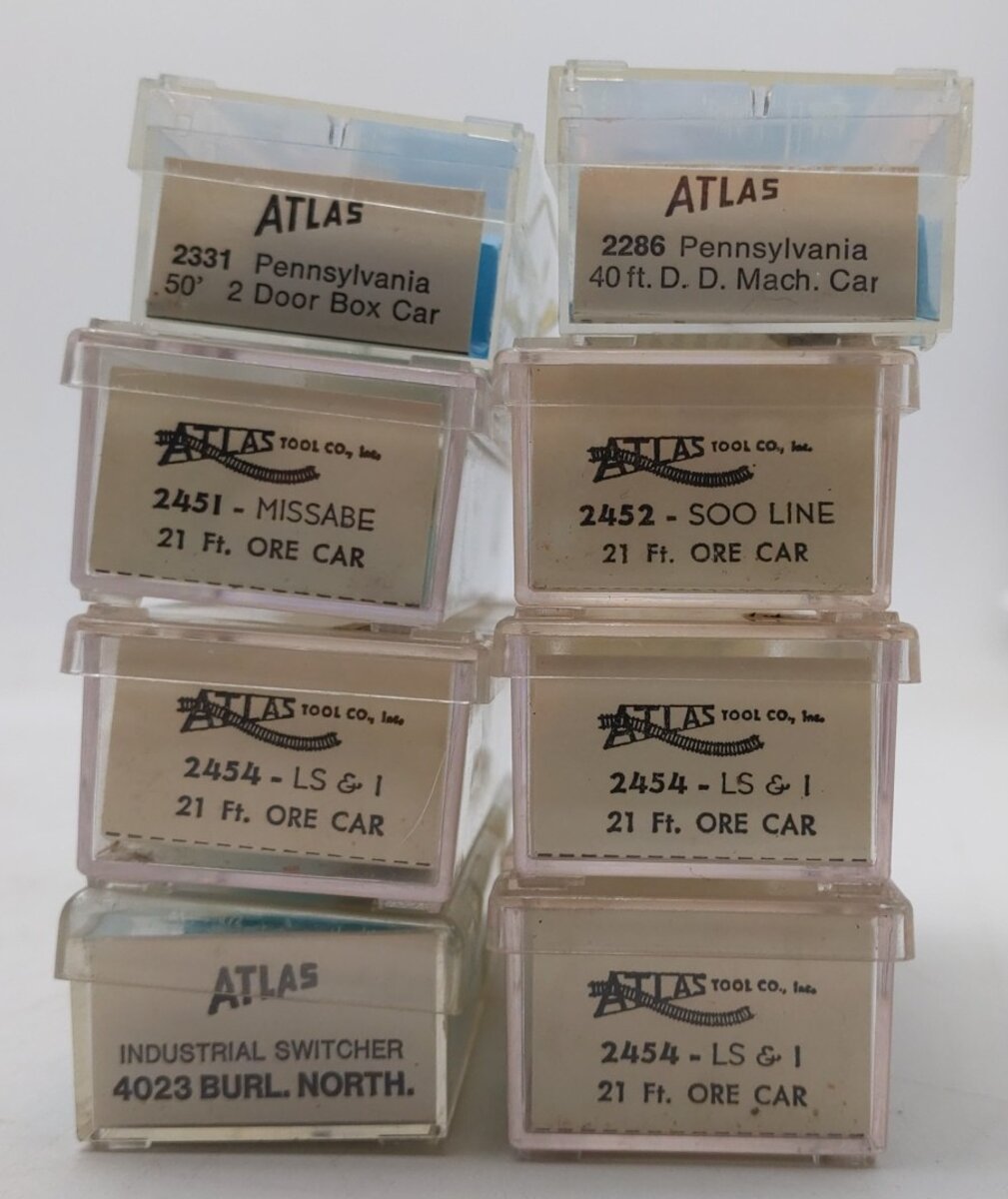 Atlas N Scale Freight Cars #140000,83247,893,78,83247,1698,93 [8] VG/Box