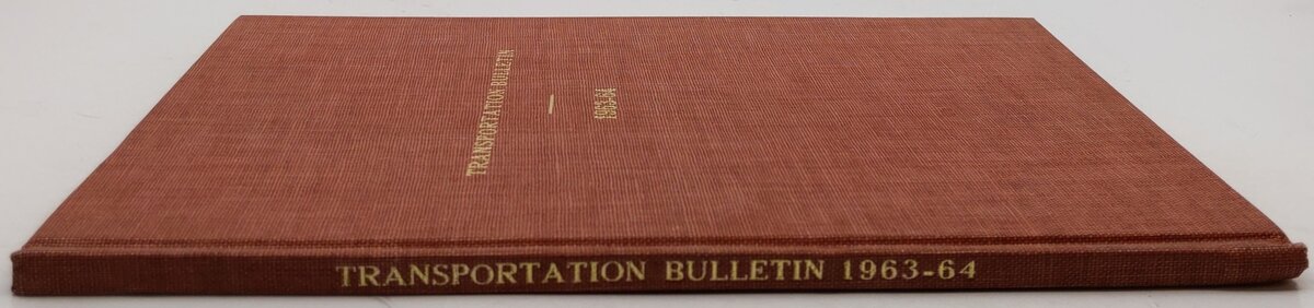 Transportation Bulletin 1963-64 Hardcover Book EX