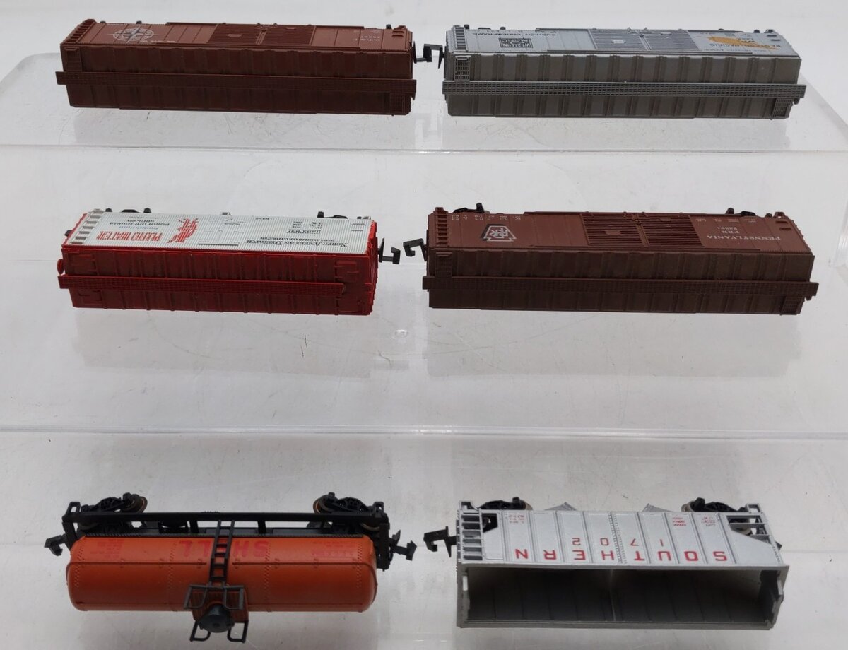 MRC N Scale Freight Cars #2687,73891,1702,1245,1953,25007 [6] EX