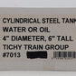 Tichy 7013 HO Scale Cylindrical Steel Tank Water or Fuel Building Kit EX/Box