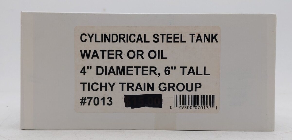 Tichy 7013 HO Scale Cylindrical Steel Tank Water or Fuel Building Kit EX/Box