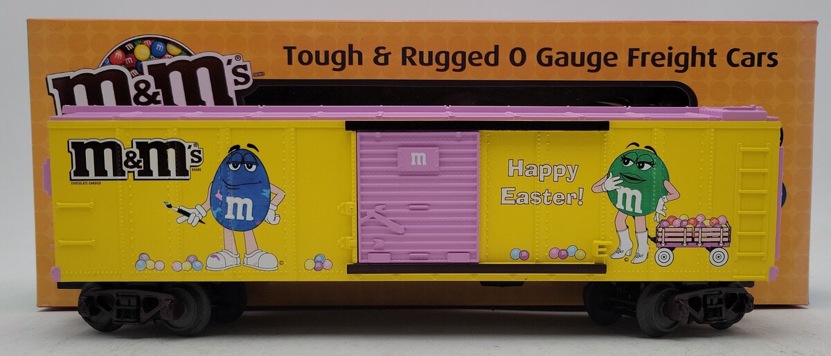 MTH 30-74641 O Gauge M&M's Easter Boxcar LN/Box
