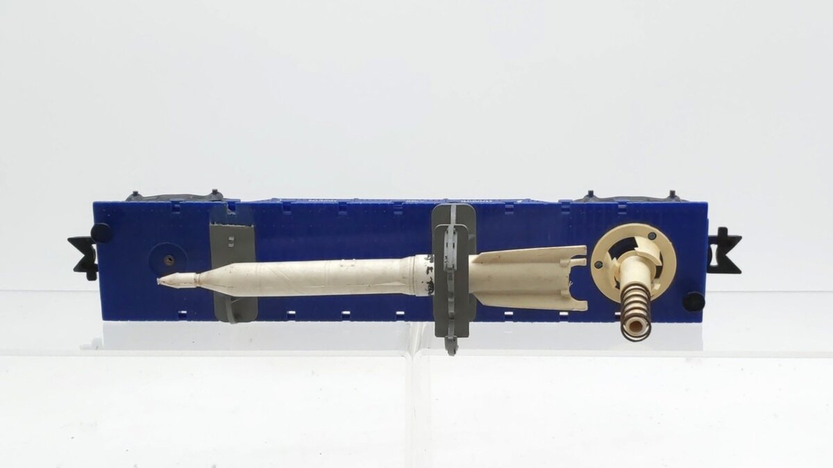 Marx 9630B Vintage O Gauge Missile Launcher & Carrier Flat Car VG