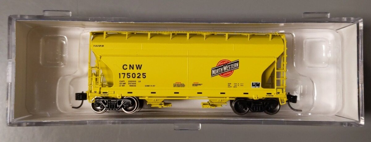 Athearn 12484 N C&NW ACF 2970 Covered Hopper #175025