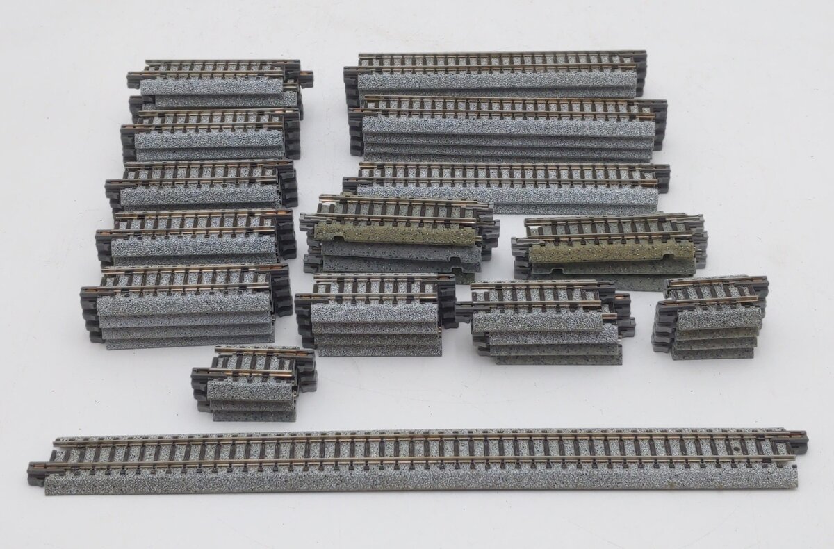 Kato N Scale Assorted Straight Unitrack Track Sections [54] EX