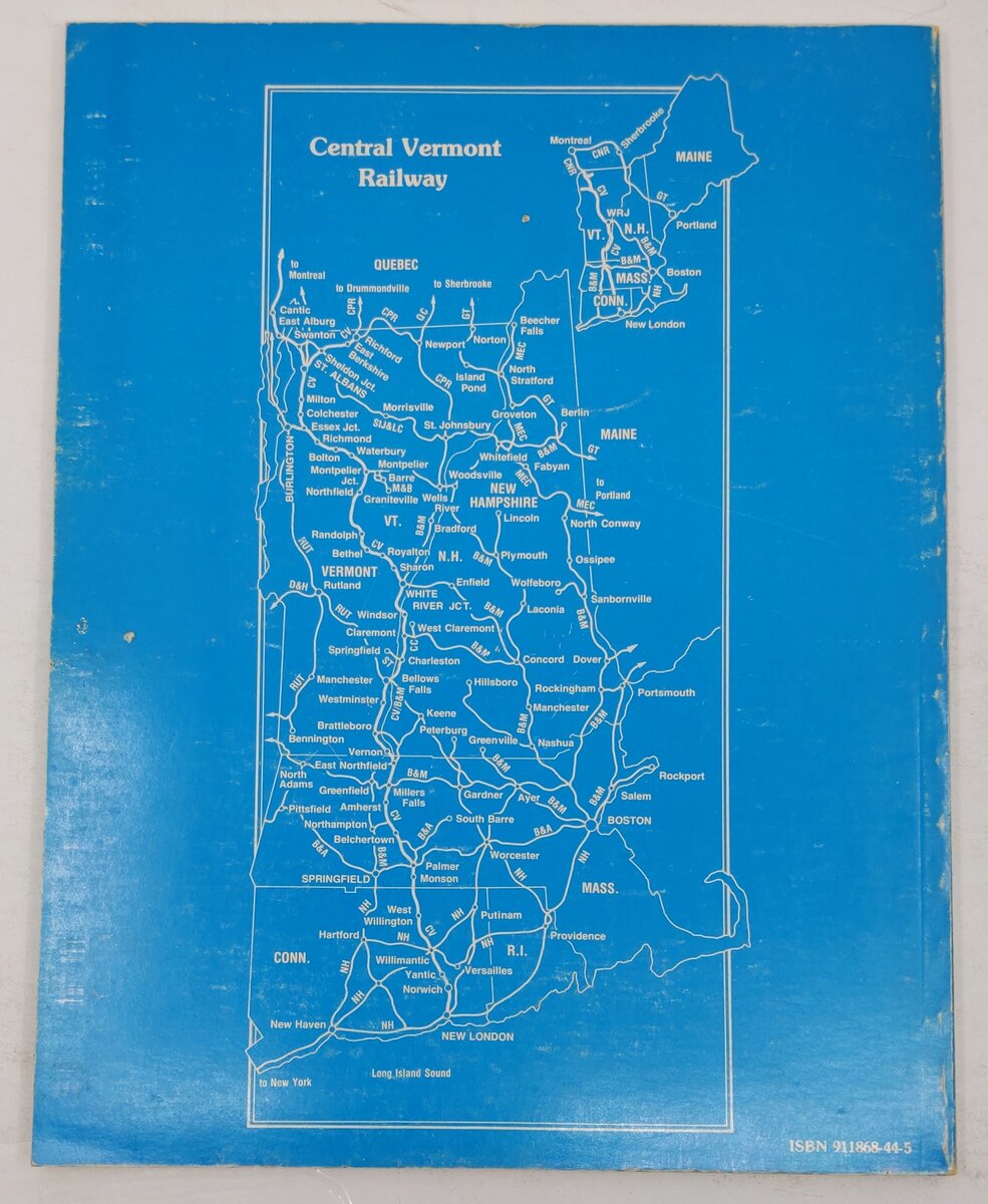Central Vermont Railway Paperback Book By Edward H. Beaudette VG