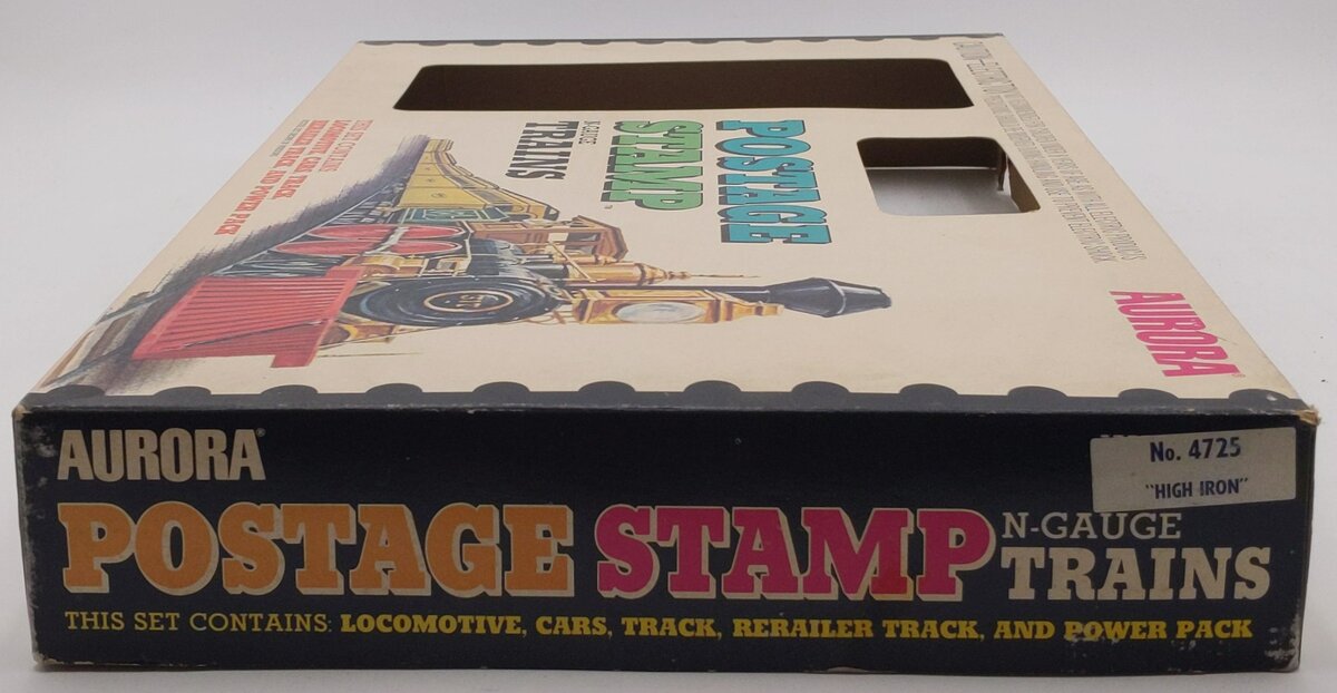 Aurora 4725 Postage Stamp Train High Iron Penn Central Diesel Freight Set LN/Box