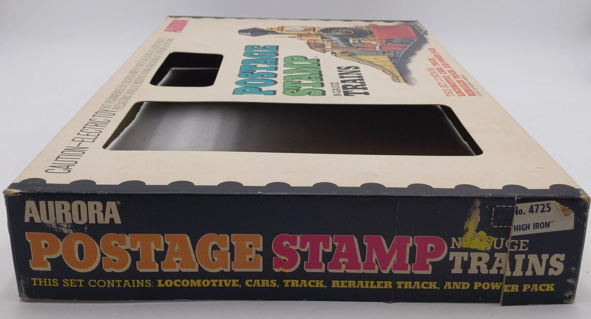 Aurora 4725 Postage Stamp Train High Iron Penn Central Diesel Freight Set LN/Box