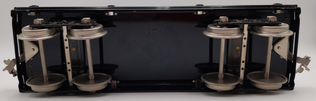 MTH 10-1071 Standard Gauge 211 Tinplate Black Flatcar with Wood Load EX