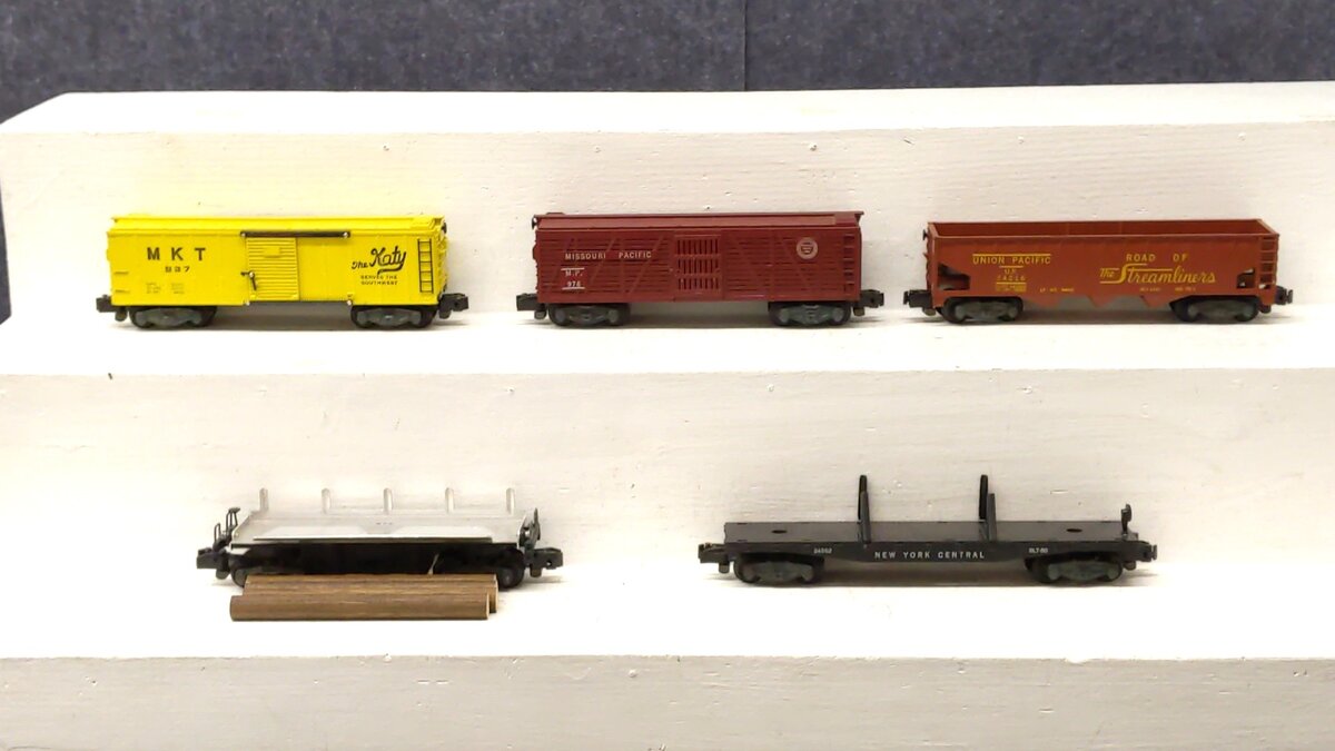 American Flyer Vintage S Gauge PW Freight Cars: 914, 937, 976, 24216, 24562 [5] VG