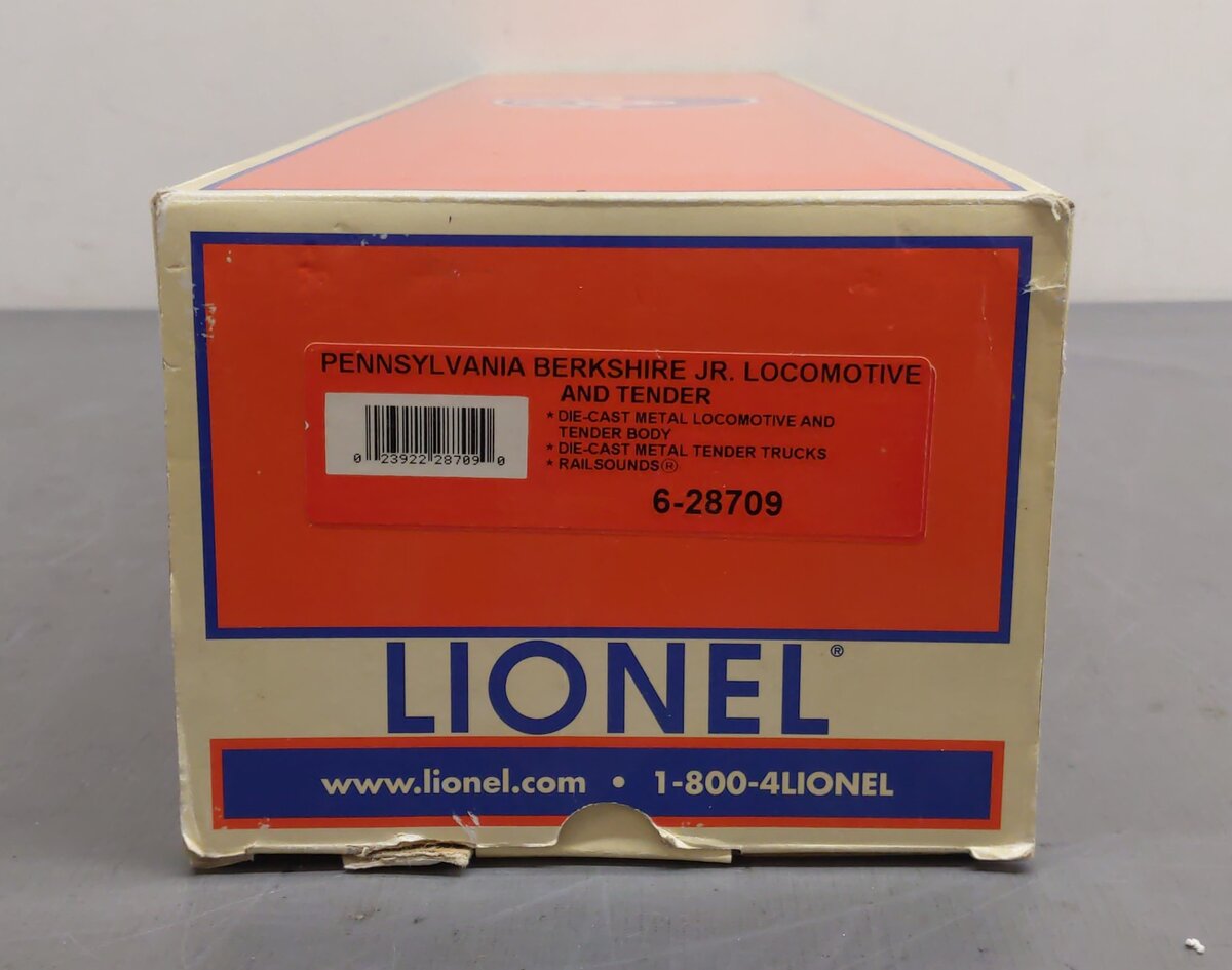 Lionel 6-28709 Pennsylvania 2-8-4 Berkshire Steam Locomotive & Tender w/RS #3772 EX/Box